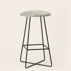 William Morris Vintage Wilhelmina Weave Lethaby Pale Blue Indigo Stool Gallery Image 1