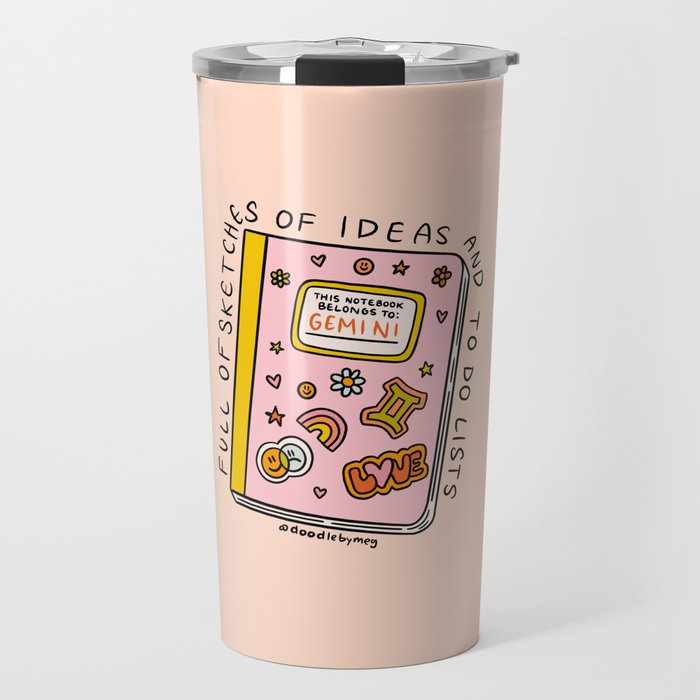 Gemini Notebook Travel Mug Gallery Image 1