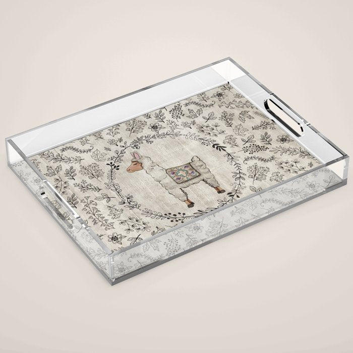 Lala Llama Acrylic Tray Gallery Image 1