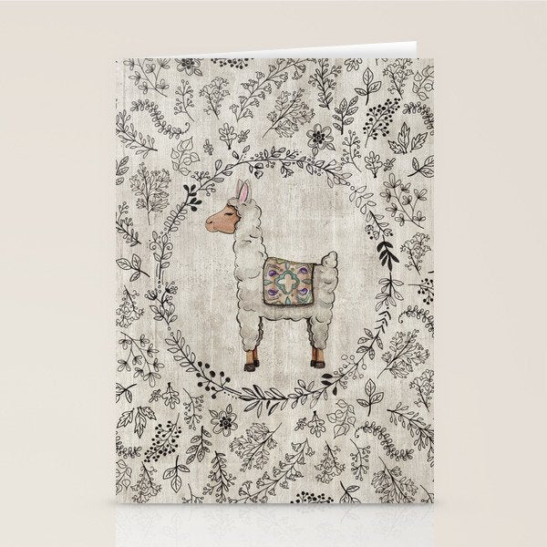 Lala Llama Stationery Card Gallery Image 1