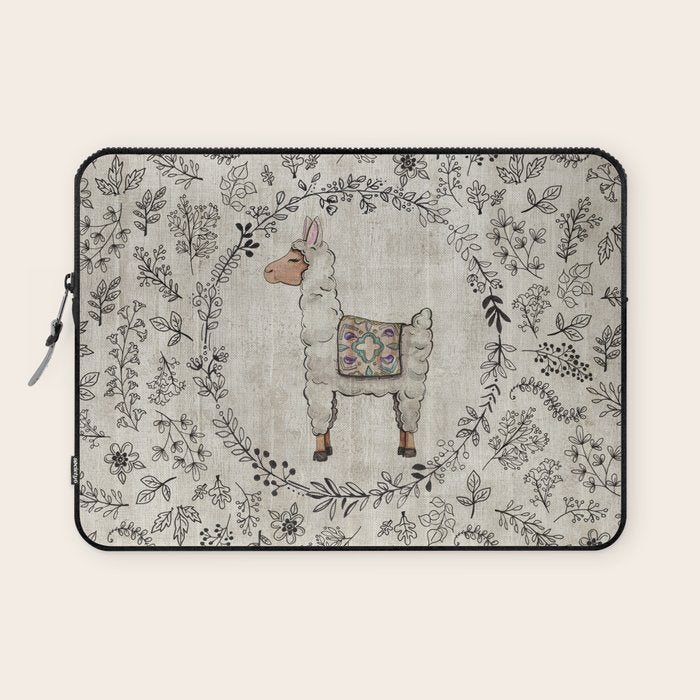 Lala Llama Laptop Sleeve Gallery Image 1