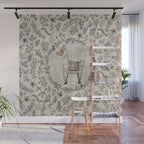 Lala Llama Wall Mural Gallery Image 1