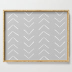 Boho Big Arrows in Grey Serving Tray Gallery Image 1