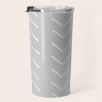 Boho Big Arrows in Grey Travel Mug Gallery Image 3