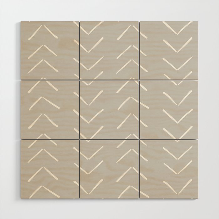 Boho Big Arrows in Grey Wood Wall Art Gallery Image 1