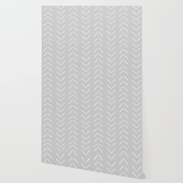 Boho Big Arrows in Grey Wallpaper Gallery Image 2