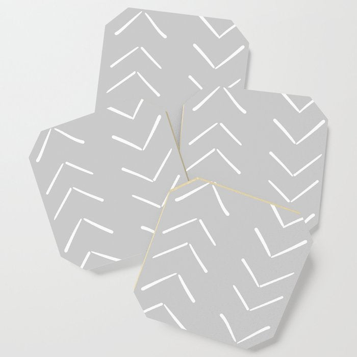 Boho Big Arrows in Grey Coaster Gallery Image 1