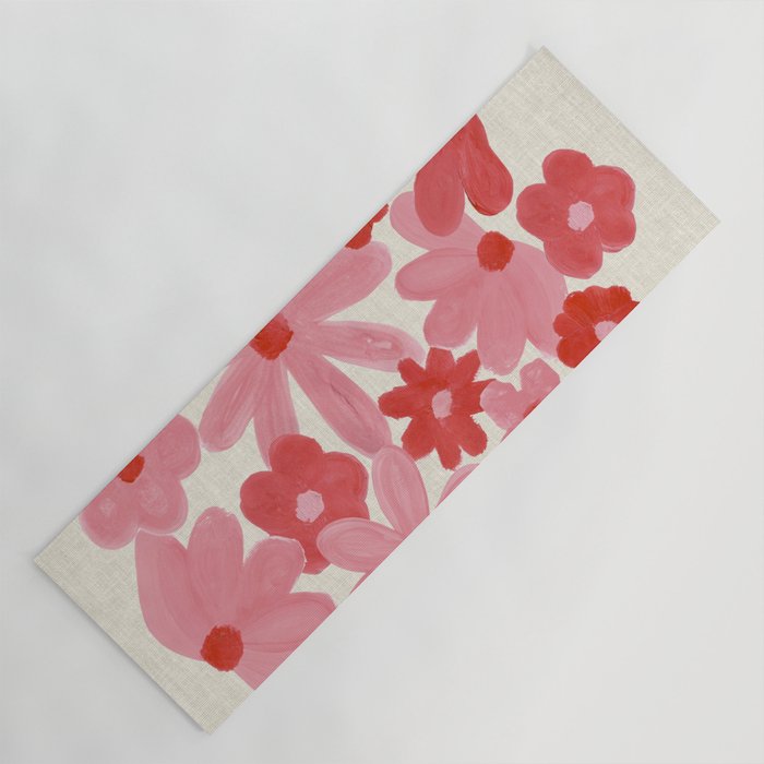 Blushing Daisy Yoga Mat Gallery Image 1