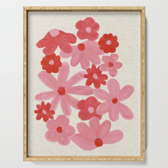 Blushing Daisy Serving Tray Gallery Image 1