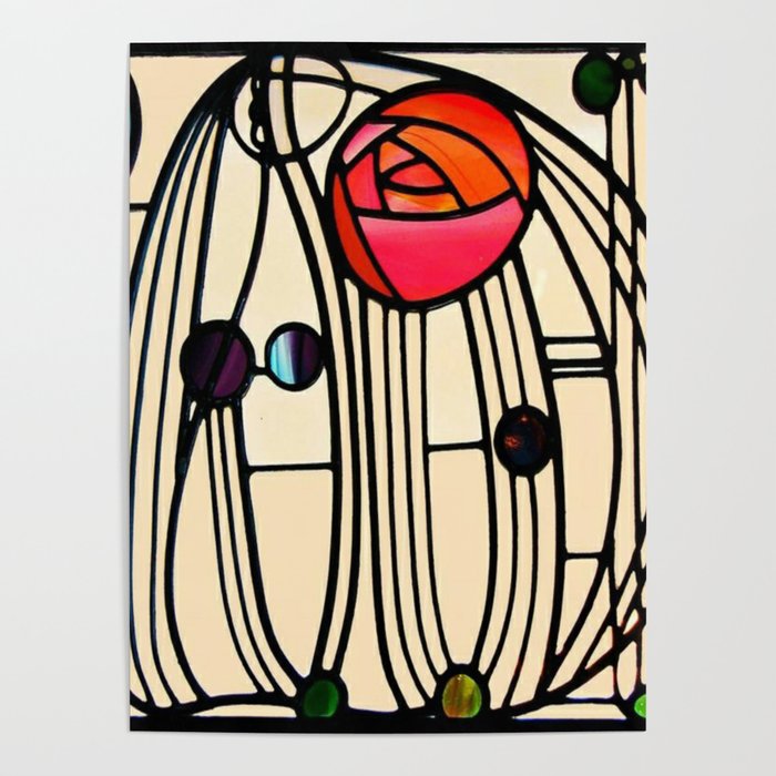 Charles Rennie Mackintosh window Poster Gallery Image 1