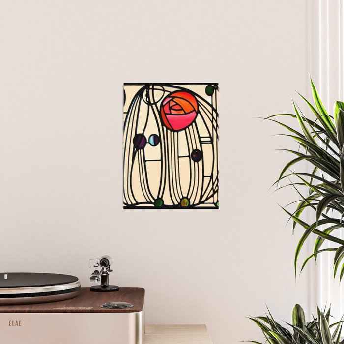 Charles Rennie Mackintosh window Poster Gallery Image 2