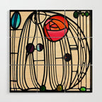 Charles Rennie Mackintosh window Wood Wall Art Gallery Image 1