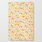 Colourful spring flowers pattern  Cutting Board Gallery Image 1