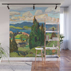 Canadian Landscape Franklin Carmichael Art Nouveau Post-Impressionism Wall Mural Gallery Image 1