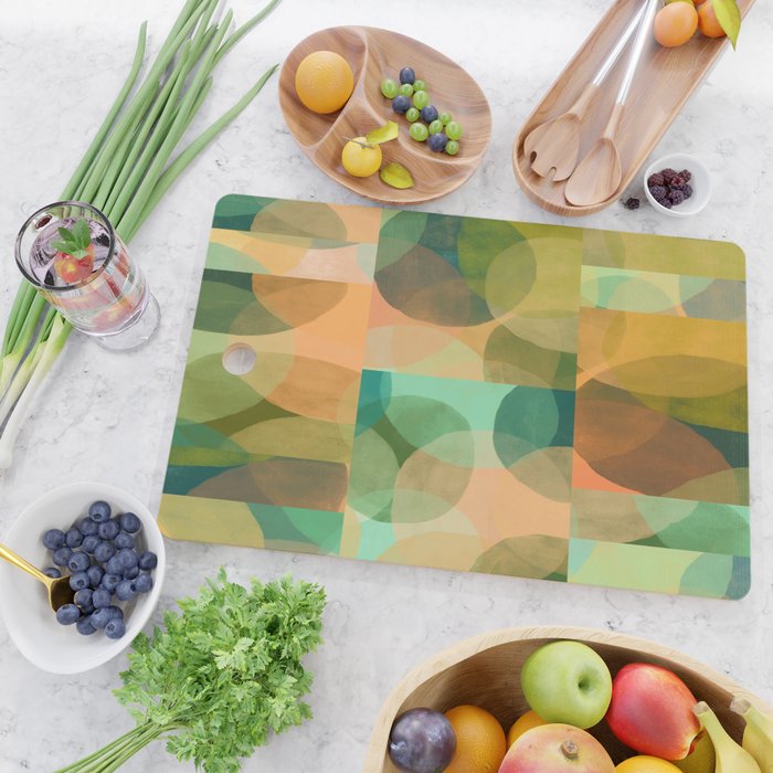 Organica Abstract 9 - Modern Abstract Art Print Cutting Board Gallery Image 2
