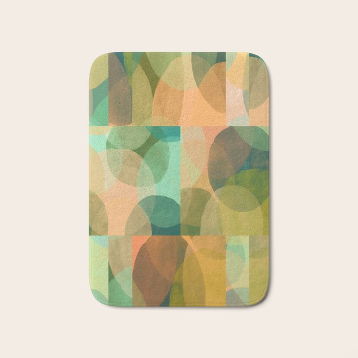 Organica Abstract 9 - Modern Abstract Art Print Bath Mat Gallery Image 1
