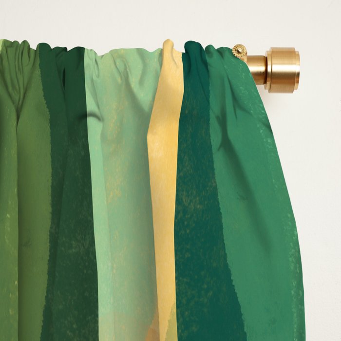 Organica Abstract 9 - Modern Abstract Art Print Window Curtain Gallery Image 2