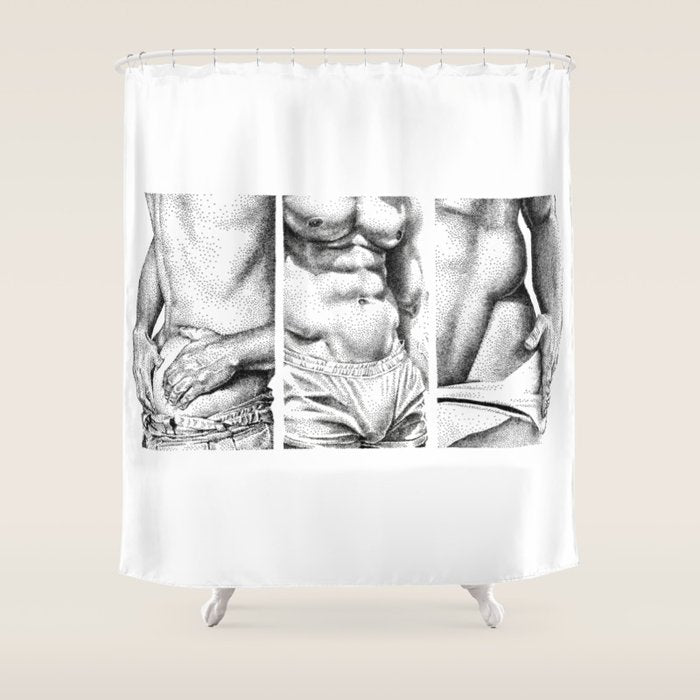 3 doods - NOODDOODs Shower Curtain Gallery Image 1