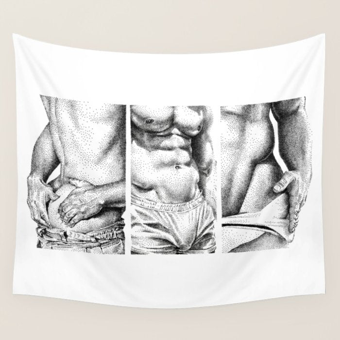 3 doods - NOODDOODs Wall Tapestry Gallery Image 1