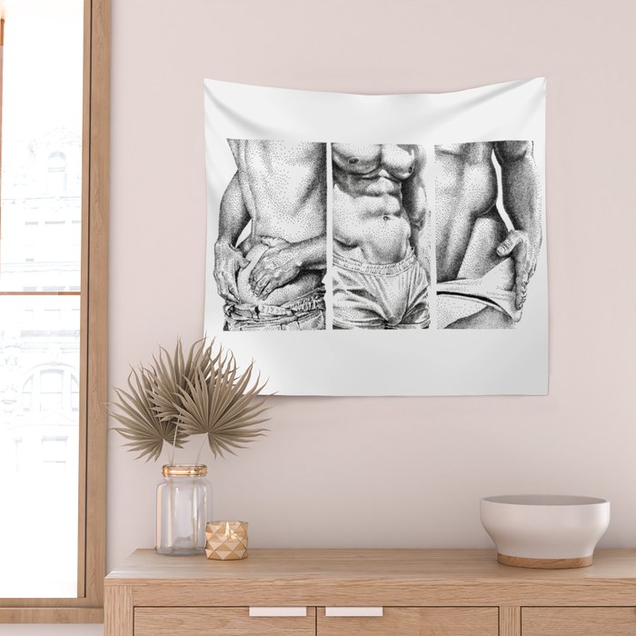 3 doods - NOODDOODs Wall Tapestry Gallery Image 2