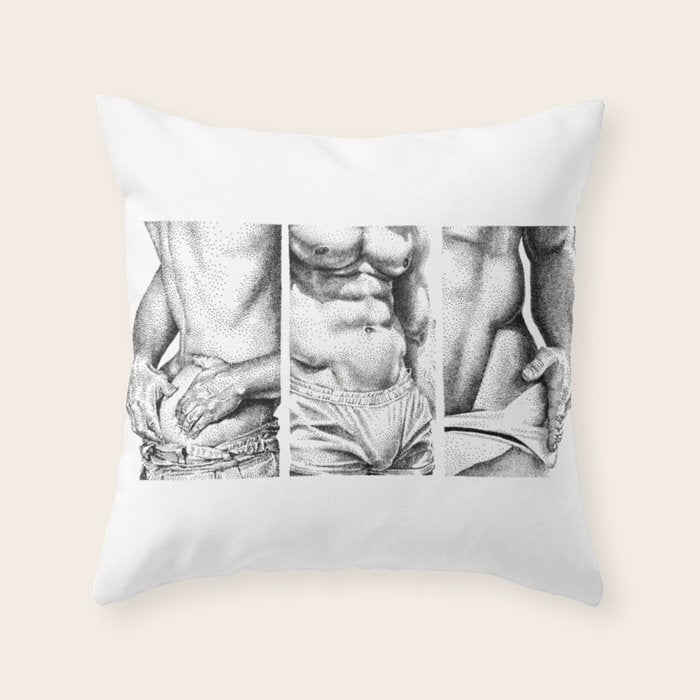 3 doods - NOODDOODs Throw Pillow Gallery Image 6