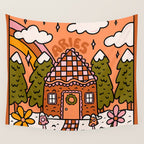 Aries Gingerbread House Wall Tapestry Gallery Image 4
