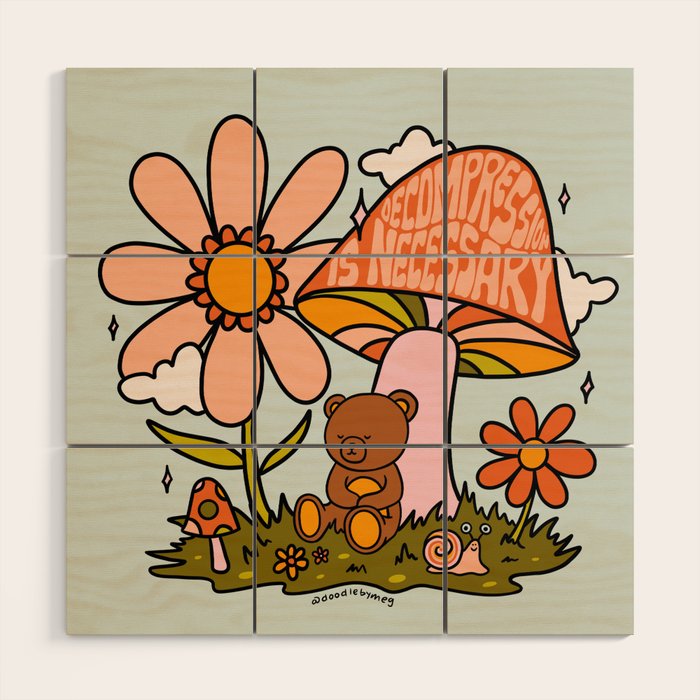 Decompression is Necessary Wood Wall Art Gallery Image 1