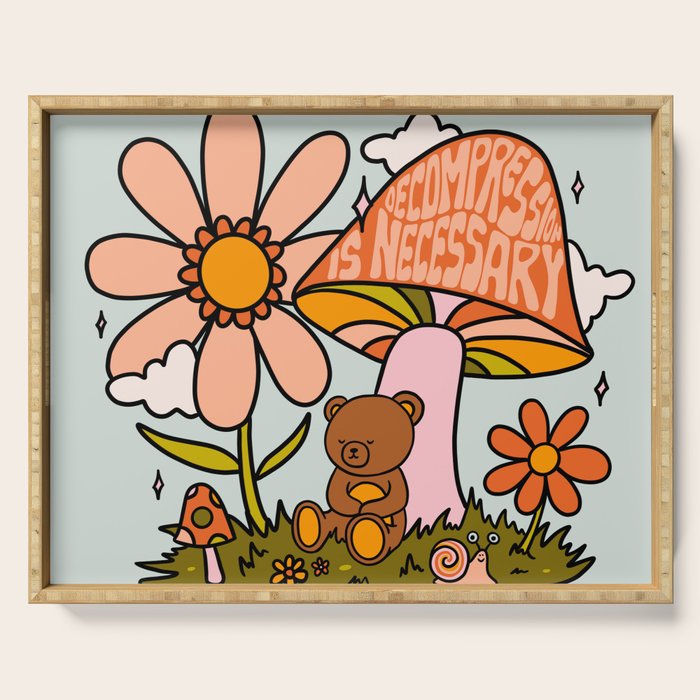Decompression is Necessary Serving Tray Gallery Image 1