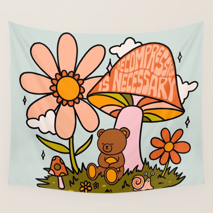 Decompression is Necessary Wall Tapestry Gallery Image 4