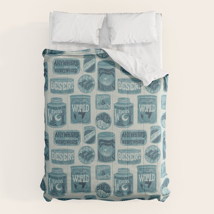 Vagabondâs Cupboard - dusty blue Comforter Gallery Image 1