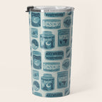 Vagabondâs Cupboard - dusty blue Travel Mug Gallery Image 3