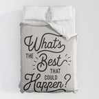 What's The Best That Could Happen Typography Print Wall Art Home Decor Comforter Gallery Image 6