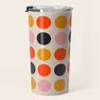 Retro Bauhaus Dots | 70s European Pattern Travel Mug Gallery Image 3