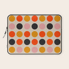 Retro Bauhaus Dots | 70s European Pattern Laptop Sleeve Gallery Image 1