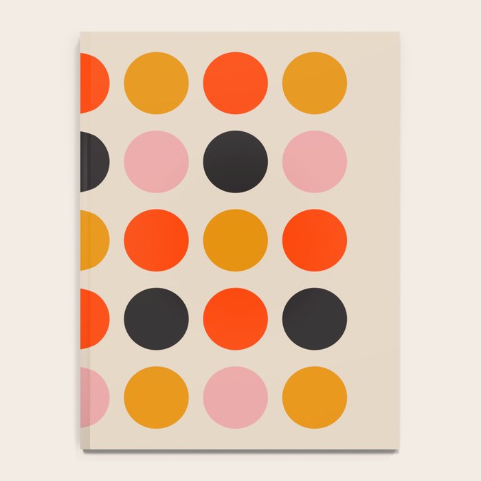 Retro Bauhaus Dots | 70s European Pattern Notebook Gallery Image 4