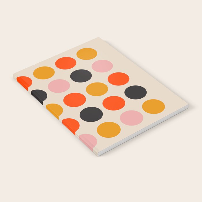 Retro Bauhaus Dots | 70s European Pattern Notebook Gallery Image 1