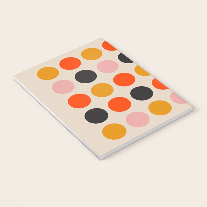 Retro Bauhaus Dots | 70s European Pattern Notebook Gallery Image 3