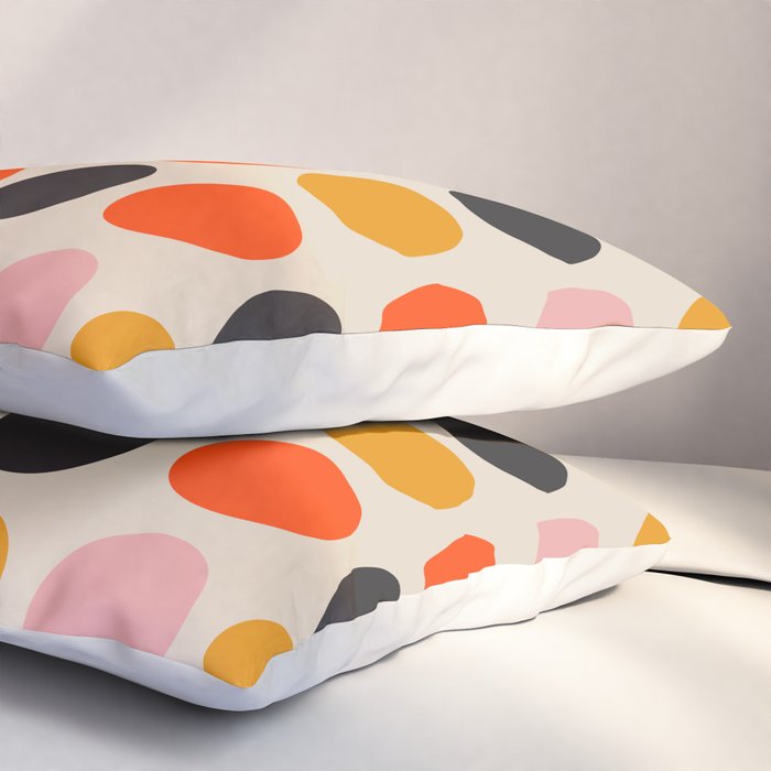 Retro Bauhaus Dots | 70s European Pattern Pillow Sham Gallery Image 3