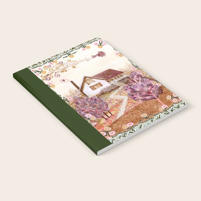 The Old Country Farm in Rustic Brown - Farm House Decor Notebook Gallery Image 2