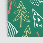 Christmas pine tree doodle pattern Poster Gallery Image 3