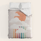 Colorful rain Comforter Gallery Image 6