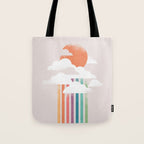 Colorful rain Tote Bag Gallery Image 1