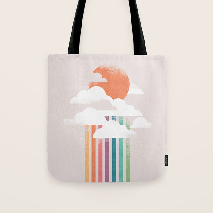 Colorful rain Tote Bag Gallery Image 1