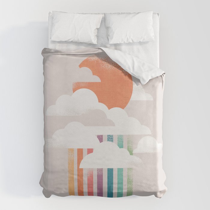 Colorful rain Duvet Cover Gallery Image 6