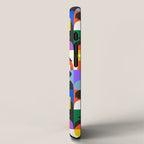 Diverse people in halloween costume pattern iPhone Case Gallery Image 2