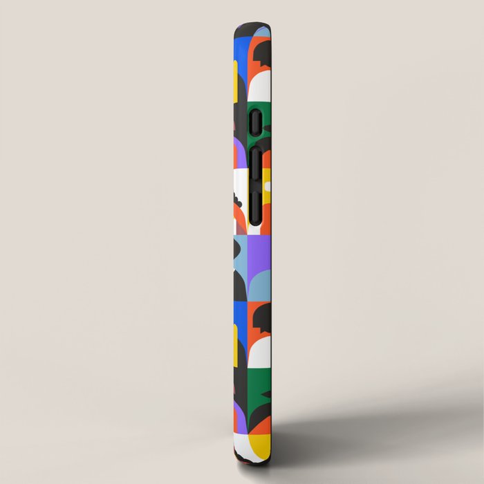 Diverse people in halloween costume pattern iPhone Case Gallery Image 2