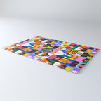 Diverse people in halloween costume pattern Rug Gallery Image 3