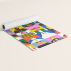 Diverse people in halloween costume pattern Yoga Mat Gallery Image 2