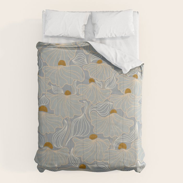 calming essentials Natural flow meadow misty Comforter Gallery Image 6