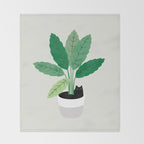 Cat and Plant 28: Something Fishy Throw Blanket Gallery Image 2